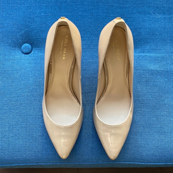 Nude Patent Cole Haan Pumps - Picture 1 of 4
